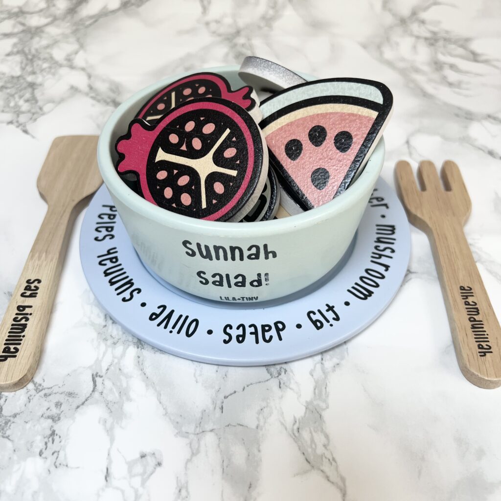 Lila and Tiny Sunnah Salad Bowl for Ramadan Basket